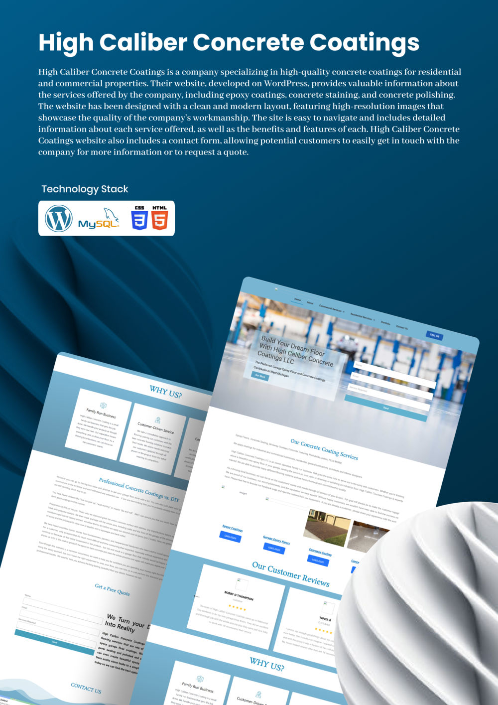 High Caliber Concrete Coatings