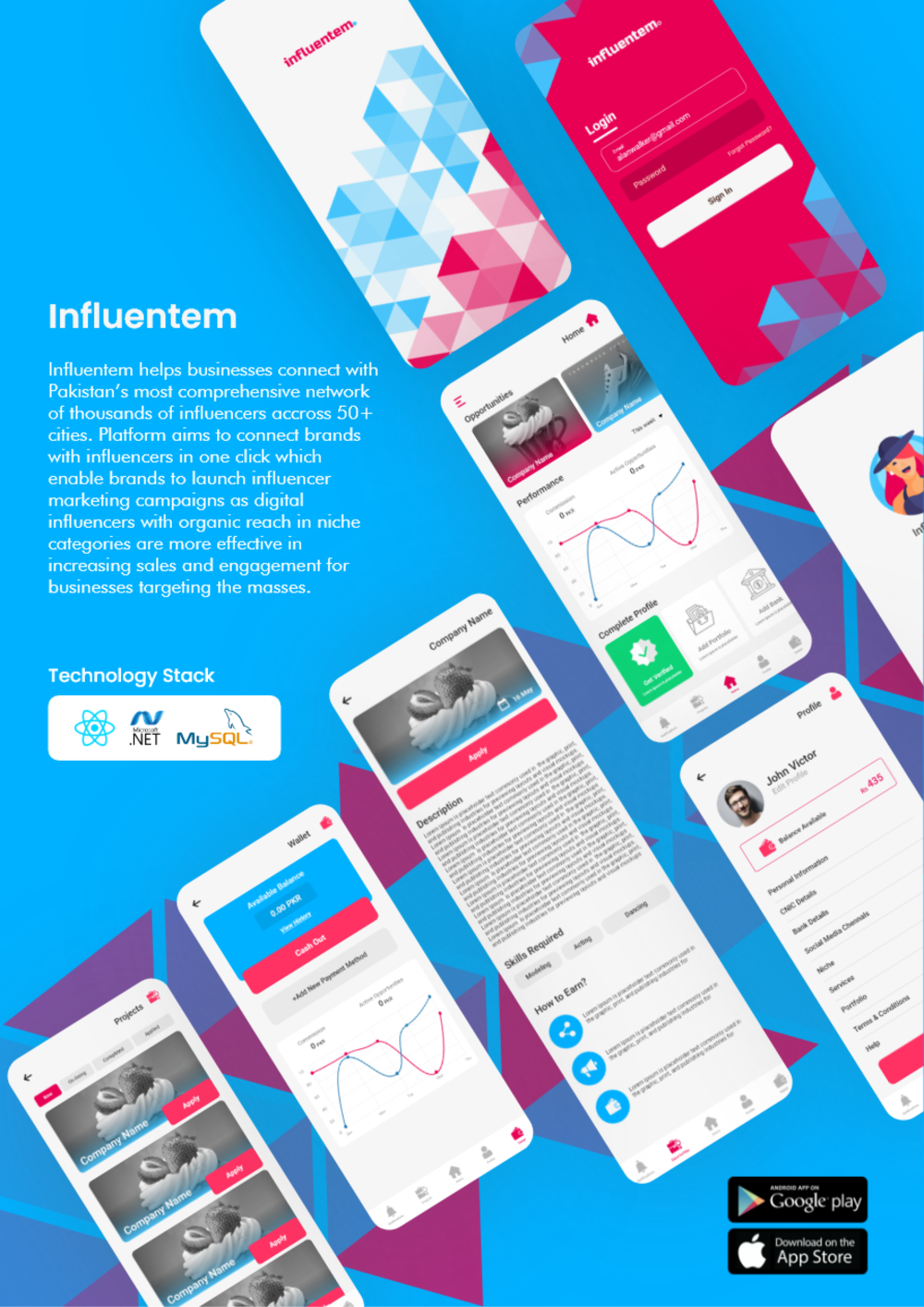 Influentem — project showcase
